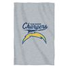 Image 1 : San Diego Chargers 54"X84"Sweatshirt Blanket - Script Design