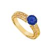 Sapphire Ring : 14K Yellow Gold - 0.50 CT TGW