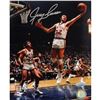 Image 1 : Jerry Lucas Signed Jump Hook Vs. Celtics 8X10 Photo ( Tristar Auth)