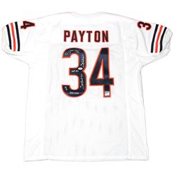 Walter Payton Signed Authentic White Chicago Bears Jersey W/ "Sweetness, MVP 1977, Super Bowl XX, HO