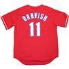 Image 1 : Yu Darvish Autographed Red Texas Rangers Replica Jersey ( MLB Auth)