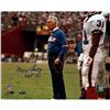 Image 1 : Marv Levy Signed On Sideline 8X10 Photo W/ "HOF 01" Insc