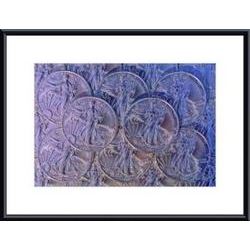 Silver Eagle Dollars framed black metal white matte