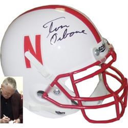 Tom Osborne Signed Nebraska Cornhuskers Authentic Schutt Mini Helmet