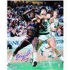 Image 1 : Bernard King Signed 8X10 Knicks Boxing Out Mchale