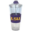 Image 1 : LSU Tigers No Spill Straw Tumbler