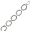 Image 1 : Sterling Silver Popcorn Ring Chain Bracelet with Diamond Accents (.17 ct. tw.)