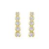 Image 1 : Diamond Journey Earrings : 14K Yellow Gold - 2.00 CT Diamonds
