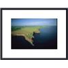 Image 1 : Aerial View Of The Lighthouse At Cape Tryon framed black metal white matte