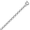 Image 1 : Sterling Silver Rhodium Plated Classic Rolo Bracelet