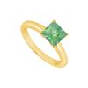 Image 1 : Emerald Ring : 14K Yellow Gold - 0.75 CT TGW