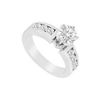 Image 1 : Diamond Engagement Ring : 14K White Gold - 0.75 CT Diamonds