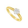 Image 1 : Diamond Solitaire Ring : 14K Yellow Gold – 1.25 CT Diamond