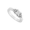 Image 1 : 14K White Gold Semi Mount Engagement Ring with 0.16 Carat Diamonds Not Included Center Diamond
