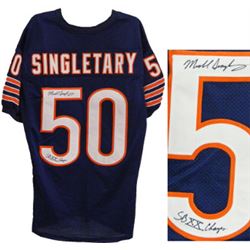 Mike Singletary Signed Chicago Bears Navy Prostyle Jersey SB XX Champs