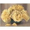 Image 1 : Yellow Roses In Raku Bowl