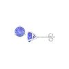 Image 1 : 14K White Gold Martini Style Created Tanzanite Stud Earring with 2.00 CT TGW