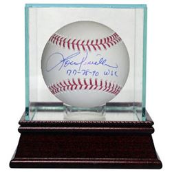 Lou Piniella Signed Official Major League Baseball 77-78-90 WSC W/ Glass Case