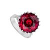 Image 1 : GF Bangkok Ruby Fashion Mounting Solitaire Ring : 14K White Gold - 1.00 CT TGW