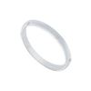 Image 1 : 2MM Comfort Fit Half Round Wedding Band with Diamonds : Platinum - 0.05 CT TDW