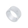 Image 1 : 10MM Flat Wedding Band with Diamonds : Platinum - 0.10 CT TDW