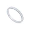 Image 1 : 2MM Flat Wedding Band with Diamonds : Platinum - 0.05 CT TDW