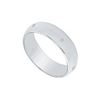 Image 1 : 5MM Half Round Wedding Band with Diamonds : Platinum - 0.05 CT TDW