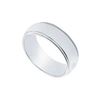 Image 1 : Platinum 6MM Non-Comfort Fit Milgrain Wedding Band