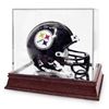 Image 1 : Football Mini Helmet Glass Deluxe Display Case