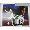 Image 1 : Keyshawn Johnson Signed New York Jets Lithograph