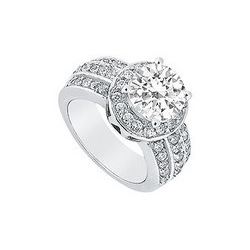 Diamond Engagement Ring : Platinum - 1.00 CT Diamonds