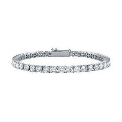 Diamond Tennis Bracelet : Platinum - 4.00 CT Diamonds