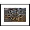 Image 1 : High dynamic range photo of an AH-64D Apache Longbow Block III attack helicopter. framed black metal