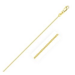 0.7mm 14K Yellow Gold Classic Box Chain