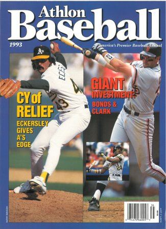 Dennis Eckersley Unsigned Oakland Athletics A S Athlon Sports 1993 Mlb Baseball Preview Magazine W