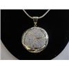 Image 1 : Micropave Pendant with Necklace Gold Electroplated 16 + 2 Extension
