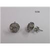 Image 1 : Round Clear CZ Earring