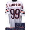 Image 1 : Dan Hampton Signed Chicago Bears TB White Prostyle Jersey Dual #99 HOF 2002 & "DANIMAL" XL