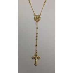 Gold Electroplated Rosary 18-20 in a Red Pouch