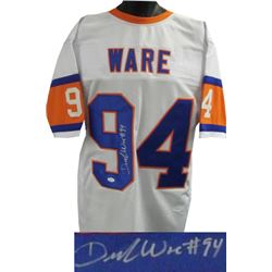 Demarcus Ware Signed Denver Broncos White TB 75Th Anniversary Pro Style Jersey- JSA Hologram