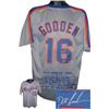 Image 1 : Doc Gooden Signed New York Mets Gray Prostyle TB Jersey W/ Embroidered Stats