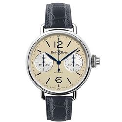 Bell  Ross  Vintage  WW1 Chronographe Monopoussoir Ivory  Men Watch