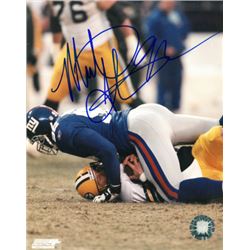 Michael Strahan Signed New York Giants 8X10 Photo (Record Breaking 22.5 Sack)