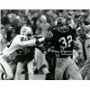 Image 1 : Franco Harris Signed Pittsburgh Steelers 16X20 B&W Photo (Immaculate Reception)