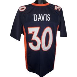 Terrell Davis Denver Broncos Unsigned Navy Prostyle Jersey XL