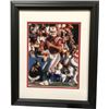 Image 1 : Steve Grogan Signed New England Patriots 8X10 Photo Custom Framed (Red Jersey Passing)