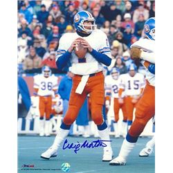 Craig Morton Signed Denver Broncos 8X10 Photo (White Jersey)