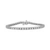 Image 1 : Diamond Row Bracelet : 14K White Gold - 2.00 CT Diamonds