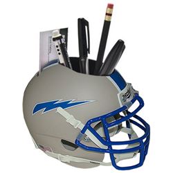 Air Force Falcons (Matte Gray) NCAA Football Schutt Mini Helmet Desk Caddy