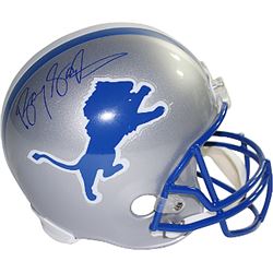 Barry Sanders Signed Detroit Lions Full Size Replica TB Helmet- Steiner Hologram (Blue Sig)